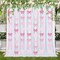 8Pcs Pink Bow Hanging Banners Decorations,Coquette Birthday Decorations Girl Theme Birthday Party Decor Bow Garland for Girl Bachelorette Baby Shower Bridal Shower Party Supplies
